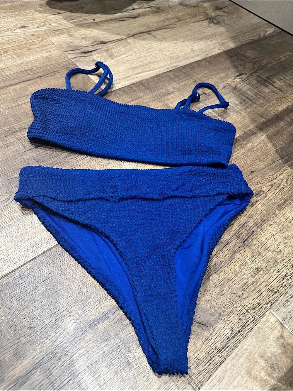 Blue Crochet Bikini Set Size Small